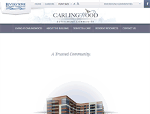 Tablet Screenshot of carlingwoodretirement.com